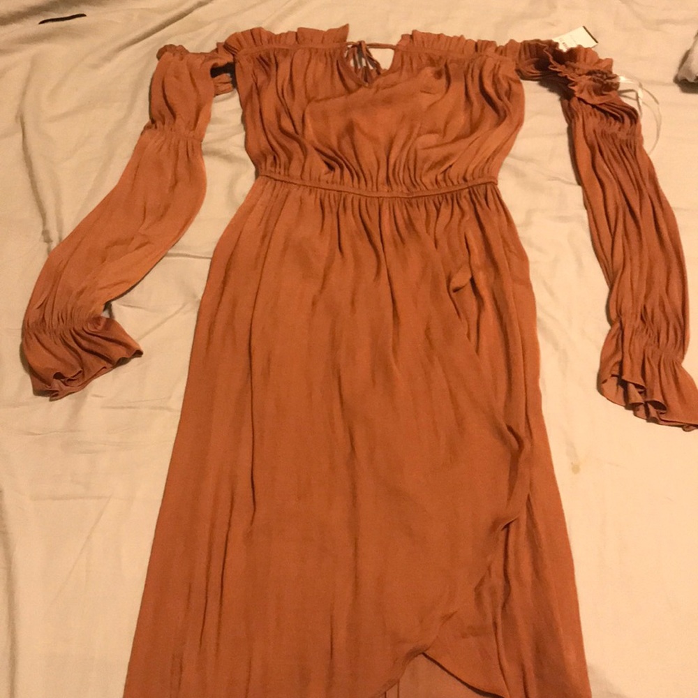 Off the shoulder High low peasant dress